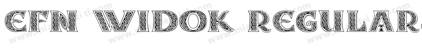 EFN Widok Regular字体转换